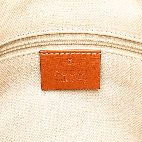 Pre-owned Gucci GG Canvas Sukey Satchel Brown