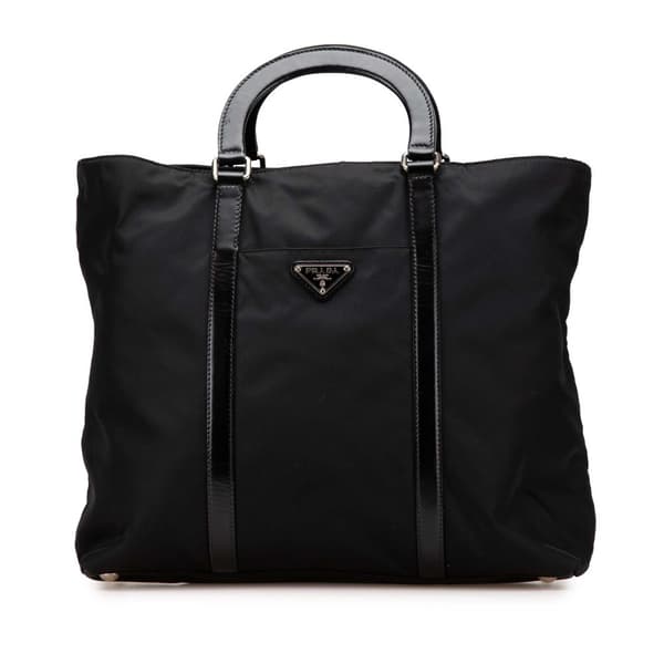 Pre-owned Prada Tessuto Satchel Black