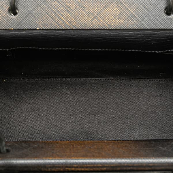 Pre-owned Gucci GG Canvas Handbag Black