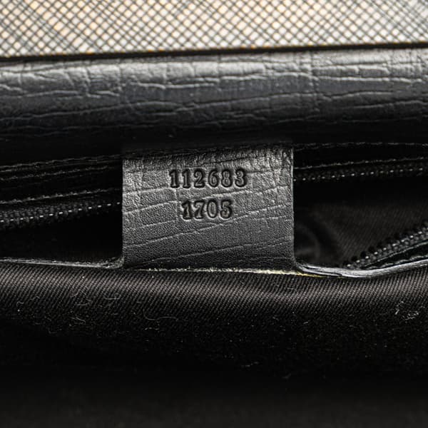 Pre-owned Gucci GG Canvas Handbag Black