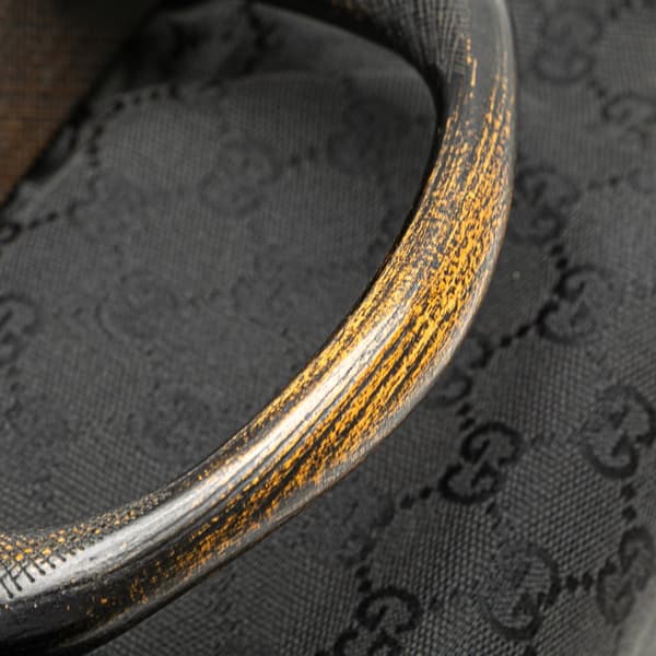 Pre-owned Gucci GG Canvas Handbag Black