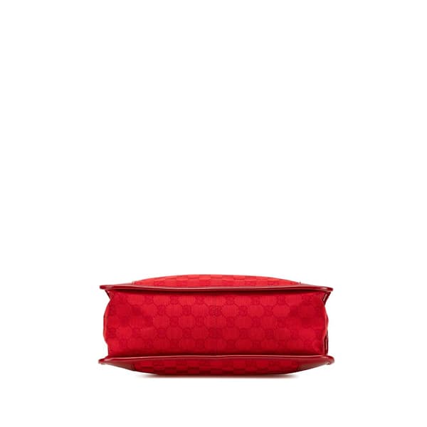 Pre-owned Gucci GG Canvas Handbag Red