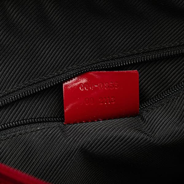 Pre-owned Gucci GG Canvas Handbag Red