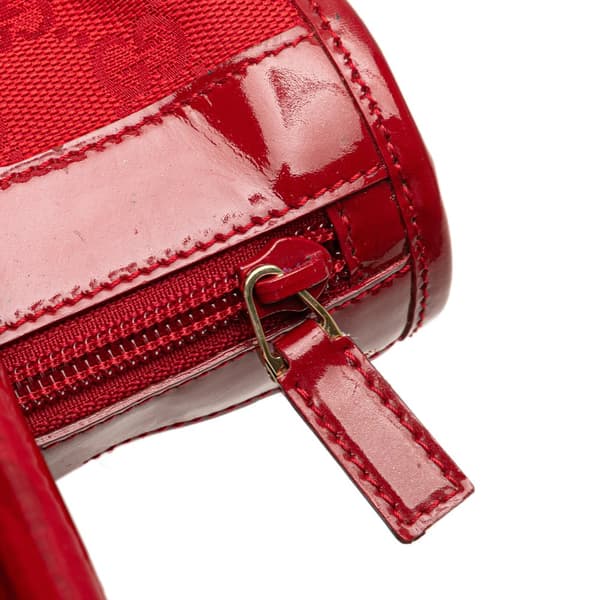 Pre-owned Gucci GG Canvas Handbag Red
