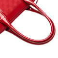 Miniatyrbild 9 av 10: Pre-owned Gucci GG Canvas Handbag Red