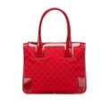 Miniatyrbild 1 av 10: Pre-owned Gucci GG Canvas Handbag Red