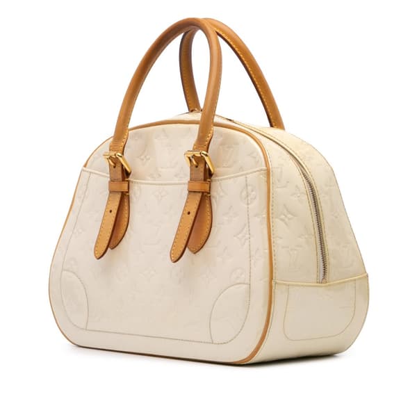 Pre-owned Louis Vuitton Monogram Vernis Summit Drive White