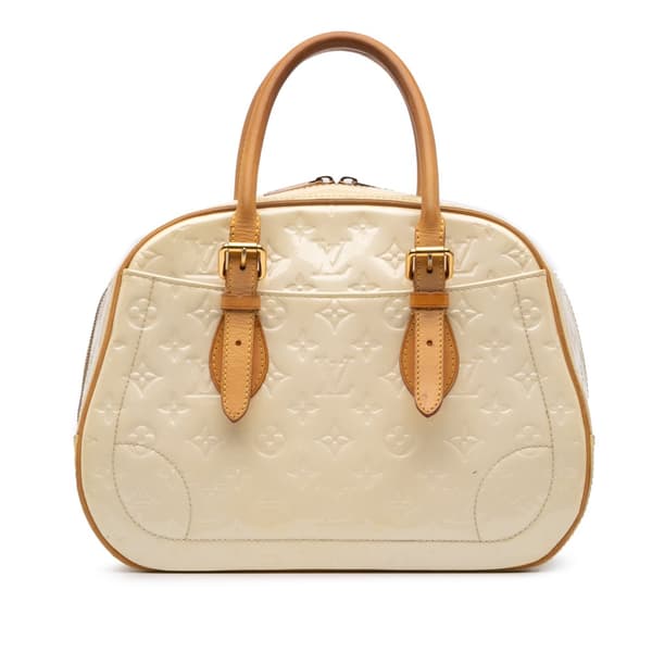 Pre-owned Louis Vuitton Monogram Vernis Summit Drive White