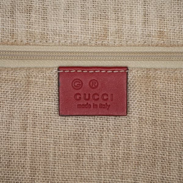Pre-owned Gucci Medium Microguccissima Dome Satchel Red