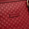 Miniatyrbild 8 av 10: Pre-owned Gucci Medium Microguccissima Dome Satchel Red