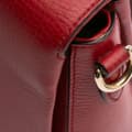 Miniatyrbild 8 av 10: Pre-owned Gucci Small Dollar Calf Interlocking G Satchel Red
