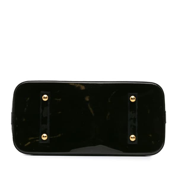Pre-owned Louis Vuitton Monogram Vernis Alma GM Black