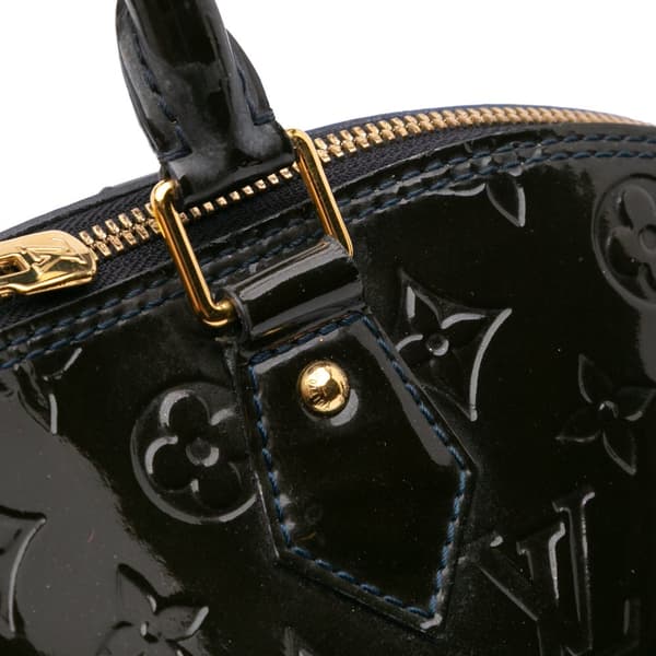Pre-owned Louis Vuitton Monogram Vernis Alma GM Black