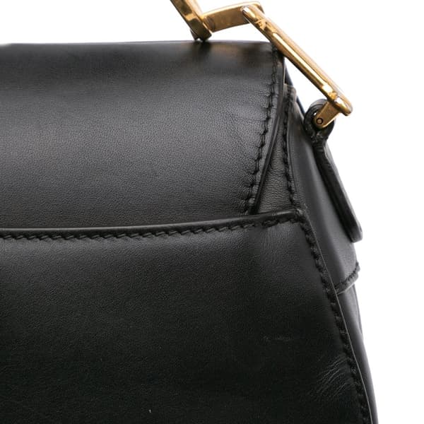 Pre-owned Dior Mini Ultra Matte Calfskin Saddle Bag Black