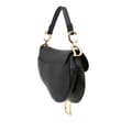 Miniatyrbilde 2 av 10: Pre-owned Dior Mini Ultra Matte Calfskin Saddle Bag Black