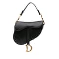 Miniatyrbilde 1 av 10: Pre-owned Dior Mini Ultra Matte Calfskin Saddle Bag Black