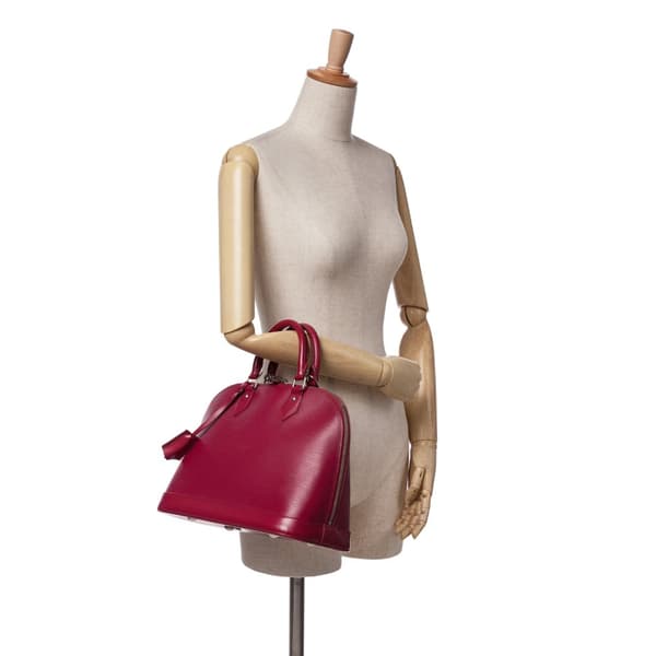 Pre-owned Louis Vuitton Epi Alma PM Red