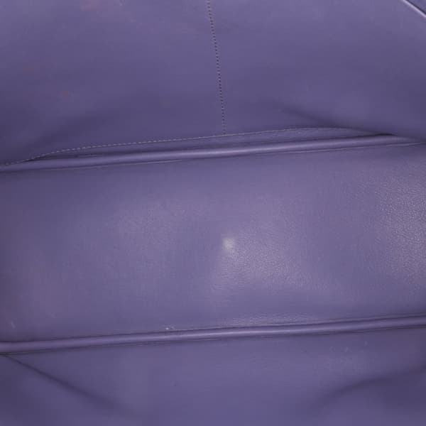 Pre-owned Dior Medium Leather Diorissimo Satchel Purple