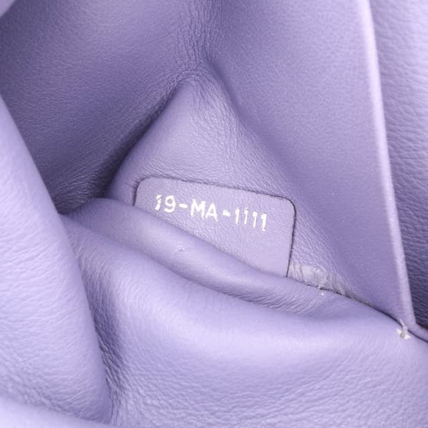 Pre-owned Dior Medium Leather Diorissimo Satchel Purple