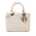 Pikkukuva 1 / 8: Pre-owned Dior Medium Mesh Cannage Lady Dior White