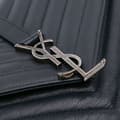 Pikkukuva 7 / 10: Pre-owned Saint Laurent Large Sheepskin Chevron Monogram College Satchel Blue