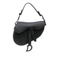 Miniatyrbillede 1 af 8: Pre-owned Dior Mini Ultra Matte Calfskin Saddle Black