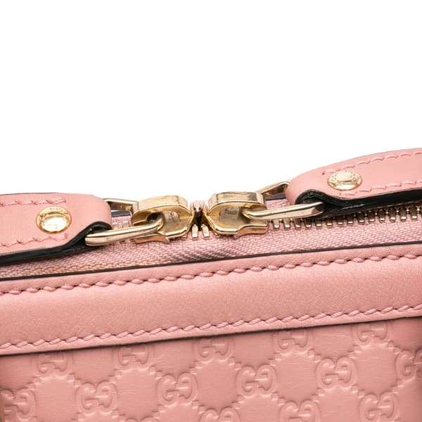 Pre-owned Gucci Mini Microguccissima Dome Satchel Pink