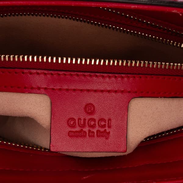 Pre-owned Gucci Small Guccissima Convertible Tote Red