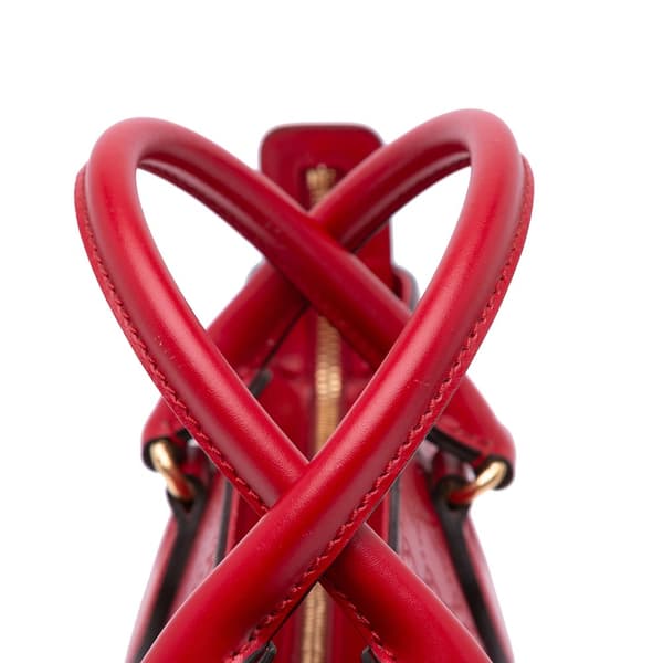 Pre-owned Gucci Small Guccissima Convertible Tote Red