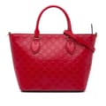 Pikkukuva 1 / 10: Pre-owned Gucci Small Guccissima Convertible Tote Red