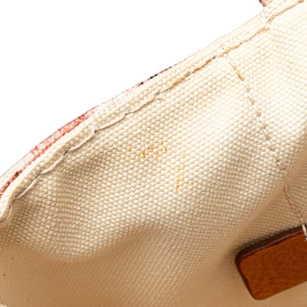 Pre-owned Prada Large Canvas Canapa Azulejos Satchel Red
