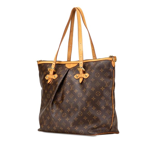 Pre-owned Louis Vuitton Monogram Palermo GM Brown