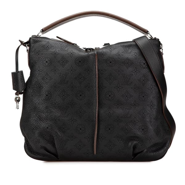 Pre-owned Louis Vuitton Monogram Mahina Selene PM Black
