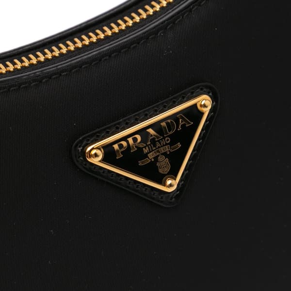 Pre-owned Prada Mini Re-Nylon Arque Bag Black