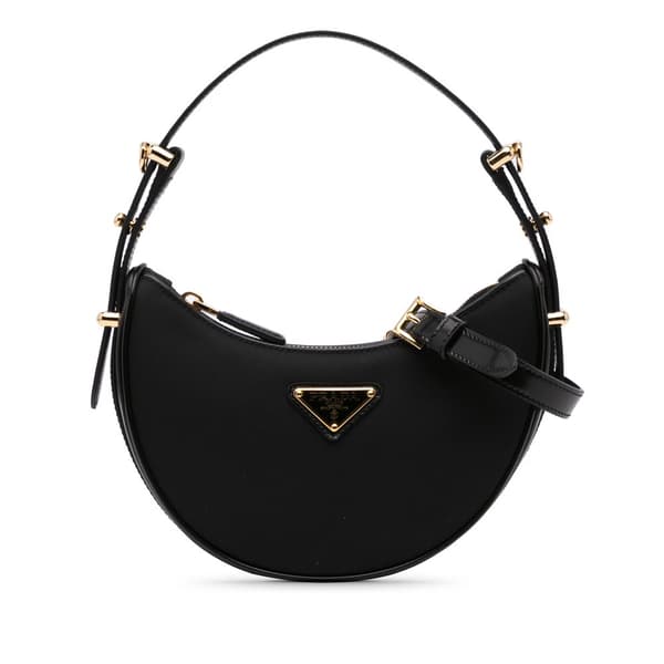 Pre-owned Prada Mini Re-Nylon Arque Bag Black