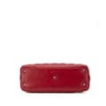 Miniatyrbild 3 av 10: Pre-owned Dior Large Lambskin Cannage Lady Dior Red