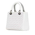 Miniatyrbild 2 av 10: Pre-owned Dior Medium Calfskin Embroidered Flower Lady Dior White