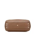 Miniatyrbillede 3 af 10: Pre-owned Gucci Small Calfskin Bamboo Shopper Satchel Brown