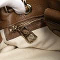 Miniatyrbillede 8 af 10: Pre-owned Gucci Small Calfskin Bamboo Shopper Satchel Brown