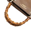 Miniatyrbillede 10 af 10: Pre-owned Gucci Small Calfskin Bamboo Shopper Satchel Brown