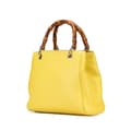 Pikkukuva 2 / 10: Pre-owned Gucci Small Calfskin Bamboo Shopper Satchel Yellow