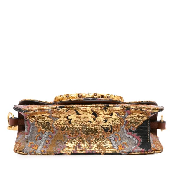 Pre-owned Valentino Small Canvas Embroidered Loco Satchel Black