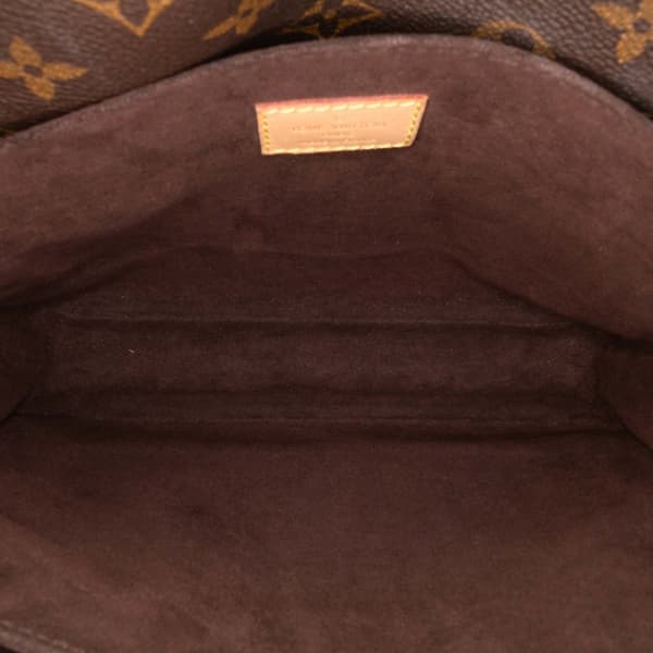 Pre-owned Louis Vuitton Monogram Pochette Metis Brown