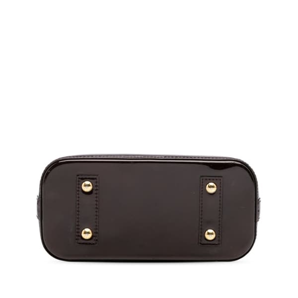Pre-owned Louis Vuitton Monogram Vernis Alma BB Purple