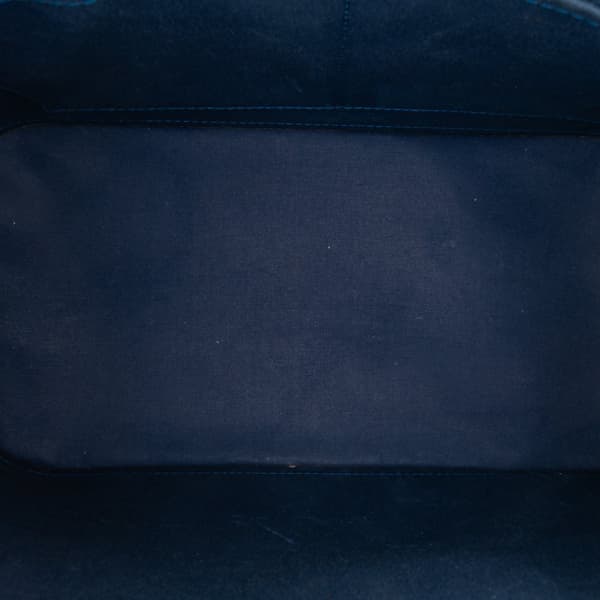 Pre-owned Louis Vuitton Monogram Vernis Alma PM Blue