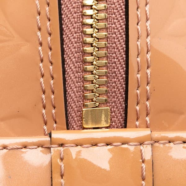 Pre-owned Louis Vuitton Monogram Vernis Alma BB Brown
