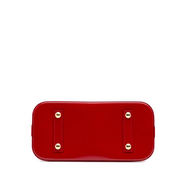 Pre-owned Louis Vuitton Monogram Vernis Alma PM Red