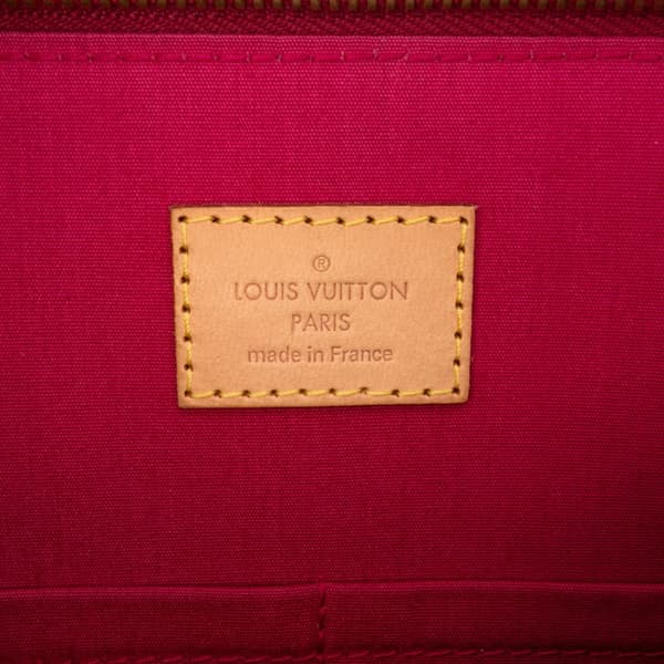 Pre-owned Louis Vuitton Monogram Vernis Alma PM Red