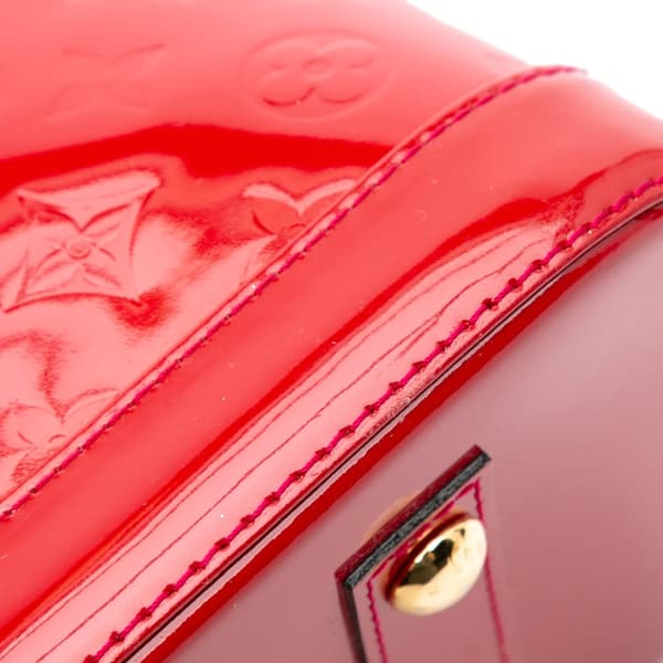 Pre-owned Louis Vuitton Monogram Vernis Alma PM Red
