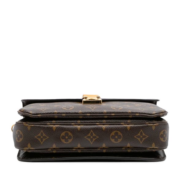 Pre-owned Louis Vuitton Monogram Pochette Metis Brown